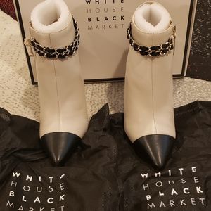 WHBM Chain Detail Booties